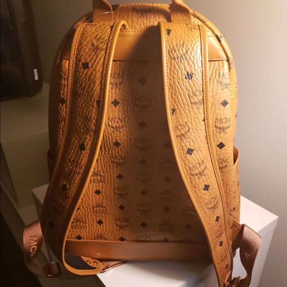 MCM Classic Stark Backpack Tan Monogram - Picture 2 of 10